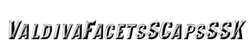 ValdivaFacetsSCapsSSK Font Image