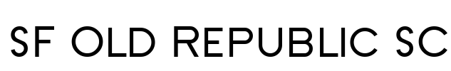 SF Old Republic SC Font Image