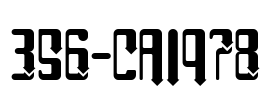 356-CAI978 Font Image