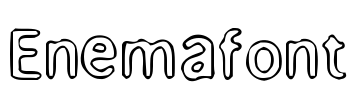 Enemafont Font Image