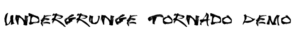 Undergrunge Tornado Demo Font Image
