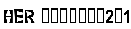 HER breathe2.1 Font Image