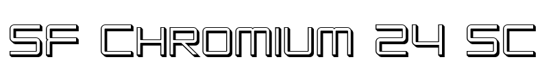 SF Chromium 24 SC Font Image