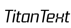 TitanText Font Image