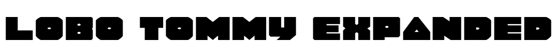 Lobo Tommy Expanded Font Image