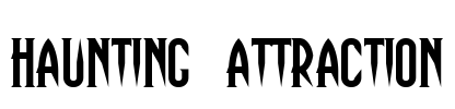 Haunting Attraction Font Image