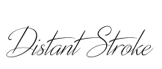 Distant Stroke Font Image