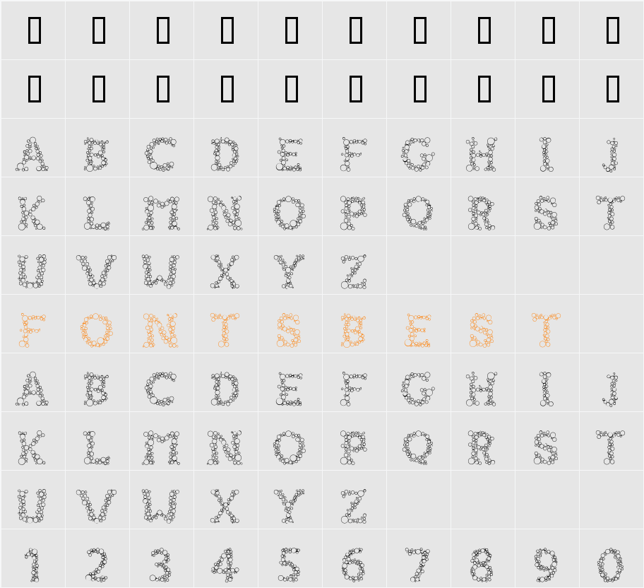 FIZZO Character Map