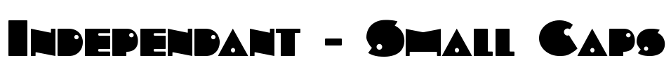 Independant - Small Caps Font Image