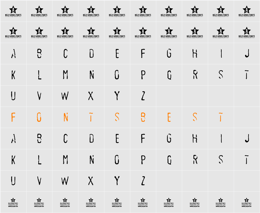 SEDEX PERSONAL USE Character Map