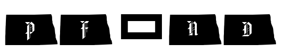 pf_nd Font Image
