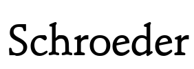 Schroeder Font Image