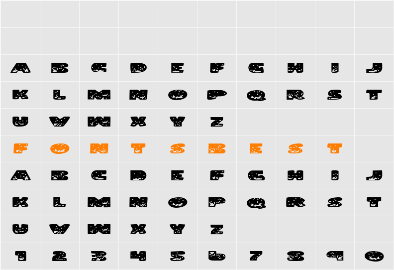 Land Shark Expanded Character Map