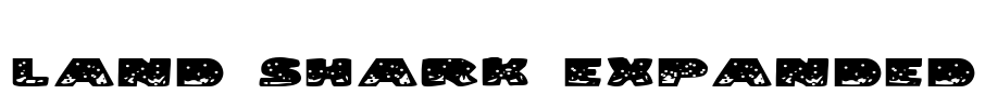 Land Shark Expanded Font Image