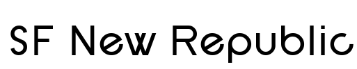 SF New Republic Font Image