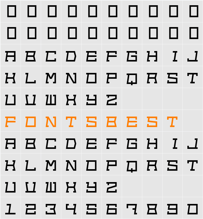 Out of sight Character Map