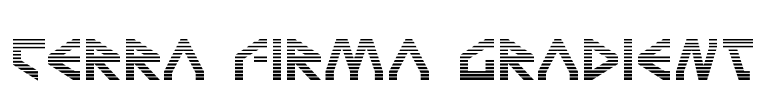 Terra Firma Gradient Font Image