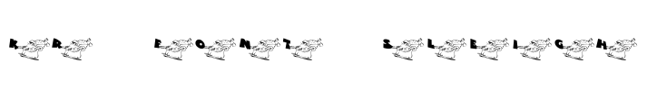 KR Font Sleigh Font Image
