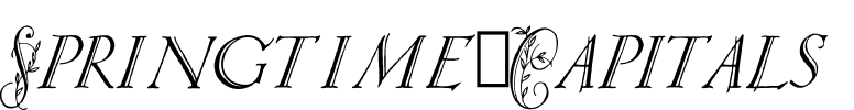 Springtime_Capitals Font Image