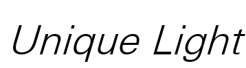 Unique Light Font Image