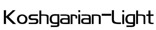 Koshgarian-Light Font Image