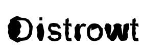 Distrowt Font Image