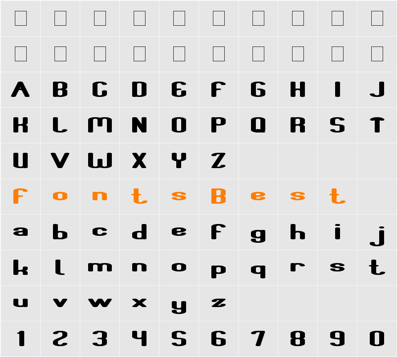 Fun Raiser Character Map
