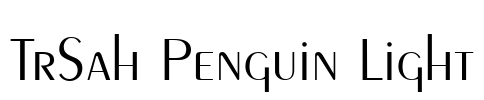 TrSah Penguin Light Font Image