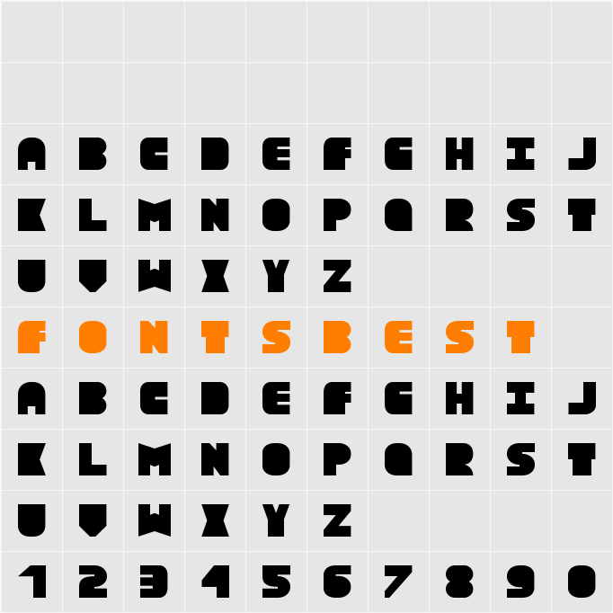 TextBox Regular Character Map
