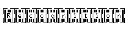 Recognition Font Image