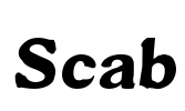 Scab Font Image