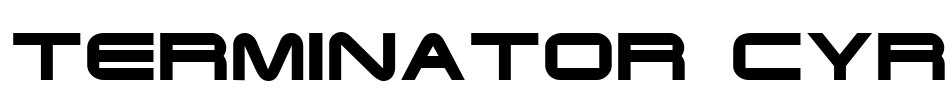 Terminator Cyr Font Image
