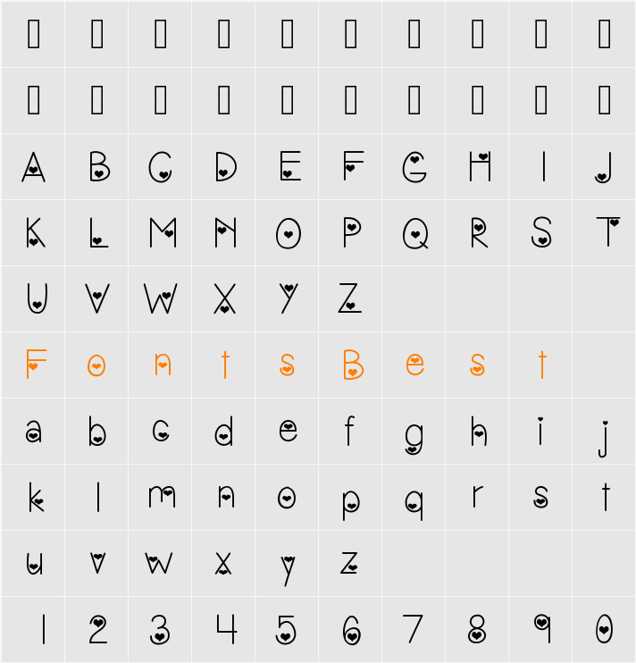 VanessasValentine Character Map