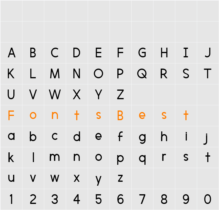 morningtype Character Map