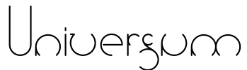 Universum Font Image