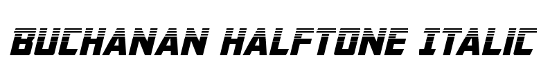 Buchanan Halftone Italic