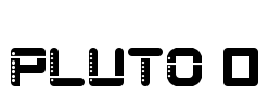 Pluto 0 Font Image