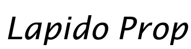 Lapido Prop Font Image