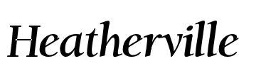 Heatherville   Font Image