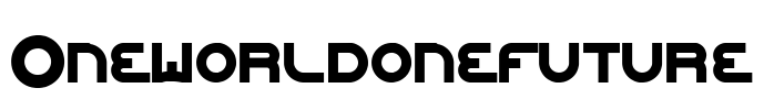 Oneworldonefuture Font Image