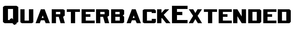 QuarterbackExtended Font Image