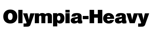 Olympia-Heavy Font Image