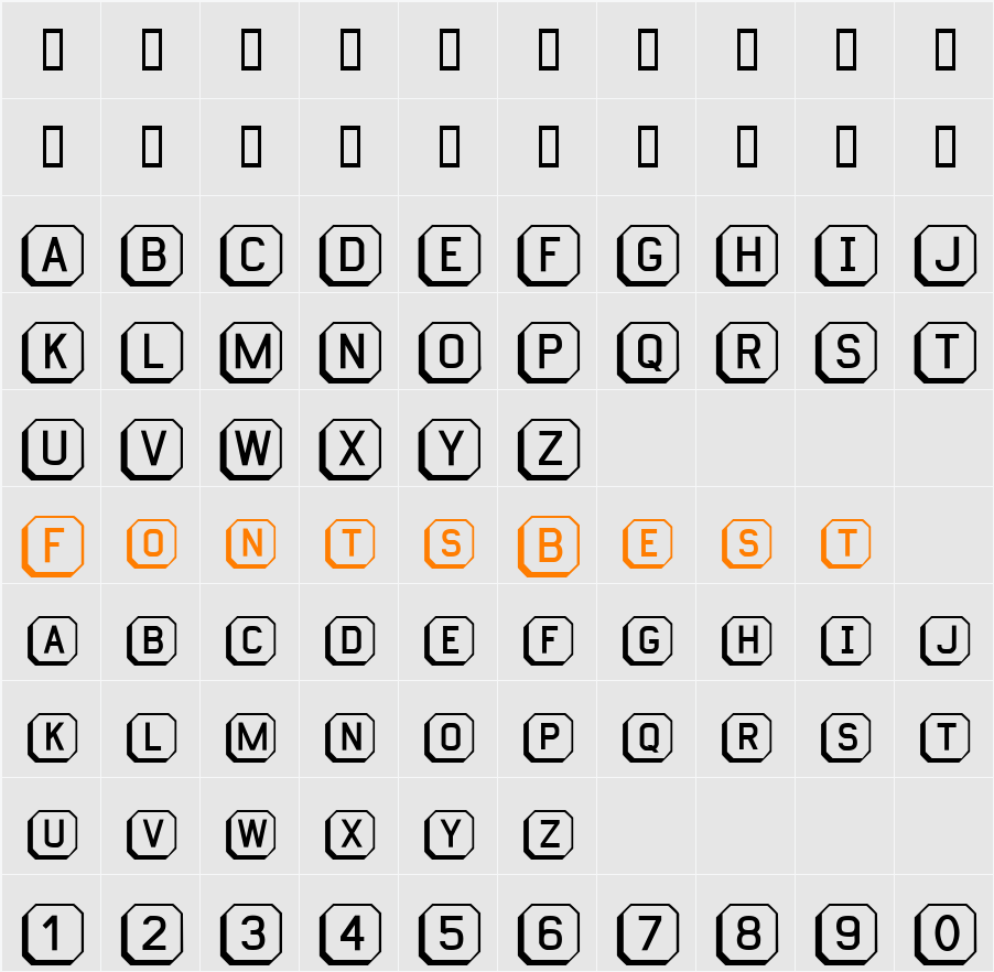 Keyboard Character Map