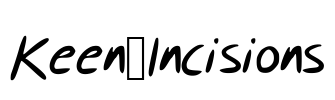 Keen_Incisions Font Image
