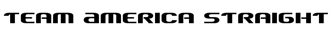 Team America Straight Font Image