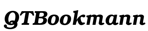 QTBookmann Font Image