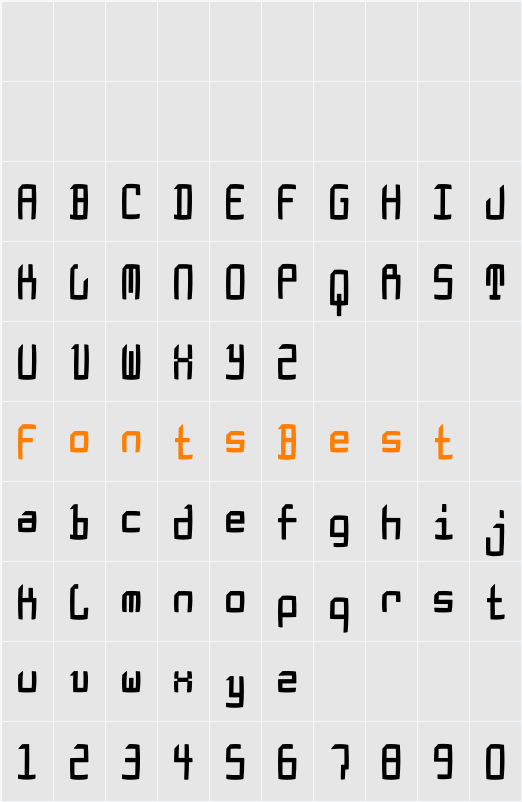 DoesburgCondFS Character Map