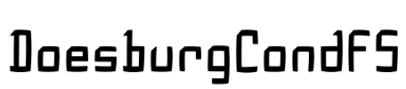 DoesburgCondFS Font Image