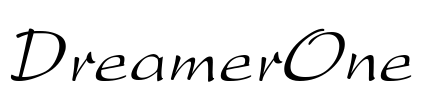 DreamerOne Font Image