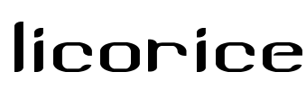 Licorice Font Image